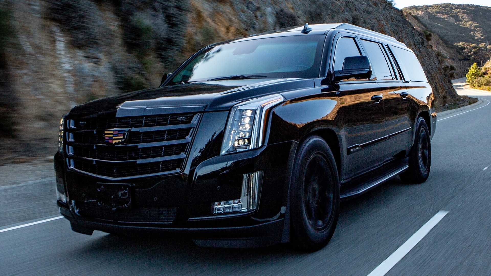 Black SUV at terminal